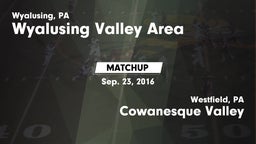 Matchup: Wyalusing Valley Are vs. Cowanesque Valley  2016