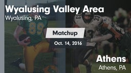 Matchup: Wyalusing Valley Are vs. Athens  2016