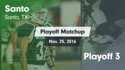 Matchup: Santo vs. Playoff 3 2016