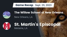 Recap: The Willow School of New Orleans vs. St. Martin's Episcopal  2023