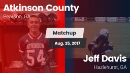 Matchup: Atkinson County vs. Jeff Davis  2017