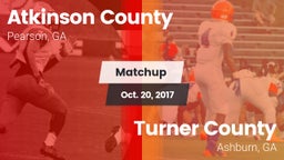 Matchup: Atkinson County vs. Turner County  2017