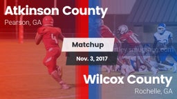 Matchup: Atkinson County vs. Wilcox County  2017