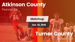 Matchup: Atkinson County vs. Turner County  2018
