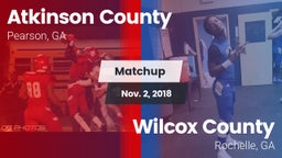 Matchup: Atkinson County vs. Wilcox County  2018