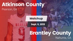 Matchup: Atkinson County vs. Brantley County  2019