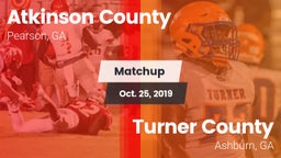 Matchup: Atkinson County vs. Turner County  2019