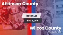 Matchup: Atkinson County vs. Wilcox County  2019