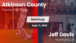 Matchup: Atkinson County vs. Jeff Davis  2020