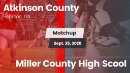 Matchup: Atkinson County vs. Miller County High Scool 2020