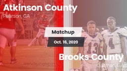 Matchup: Atkinson County vs. Brooks County  2020