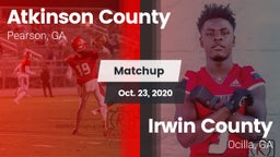 Matchup: Atkinson County vs. Irwin County  2020
