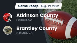 Recap: Atkinson County  vs. Brantley County  2022