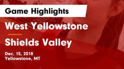 West Yellowstone  vs Shields Valley  Game Highlights - Dec. 15, 2018