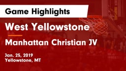 West Yellowstone  vs Manhattan Christian JV Game Highlights - Jan. 25, 2019