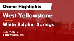 West Yellowstone  vs White Sulphur Springs  Game Highlights - Feb. 9, 2019