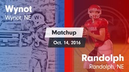 Matchup: Wynot vs. Randolph  2016