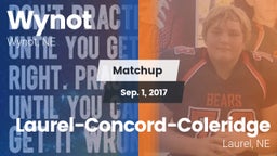 Matchup: Wynot vs. Laurel-Concord-Coleridge  2017
