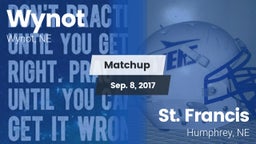 Matchup: Wynot vs. St. Francis  2017