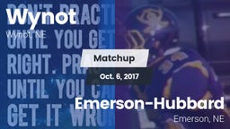 Matchup: Wynot vs. Emerson-Hubbard  2017