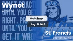 Matchup: Wynot vs. St. Francis  2018