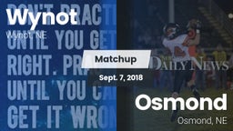 Matchup: Wynot vs. Osmond  2018