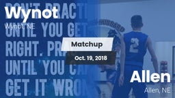 Matchup: Wynot vs. Allen  2018