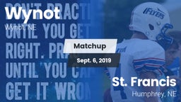 Matchup: Wynot vs. St. Francis  2019