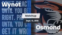 Matchup: Wynot vs. Osmond  2019