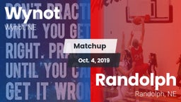 Matchup: Wynot vs. Randolph  2019