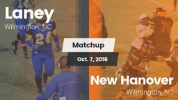Matchup: Laney vs. New Hanover  2016