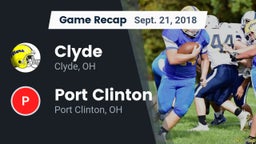 Recap: Clyde  vs. Port Clinton  2018