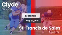 Matchup: Clyde vs. St. Francis de Sales  2019