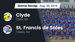 Recap: Clyde  vs. St. Francis de Sales  2019