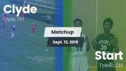 Matchup: Clyde vs. Start  2019