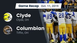 Recap: Clyde  vs. Columbian  2019