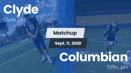 Matchup: Clyde vs. Columbian  2020