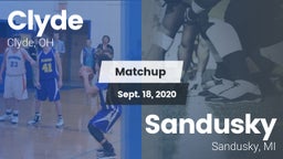 Matchup: Clyde vs. Sandusky  2020