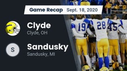 Recap: Clyde  vs. Sandusky  2020