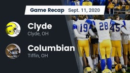 Recap: Clyde  vs. Columbian  2020