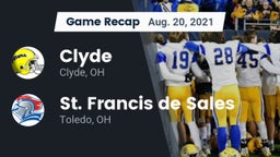 Recap: Clyde  vs. St. Francis de Sales  2021