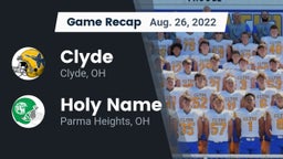 Recap: Clyde  vs. Holy Name  2022