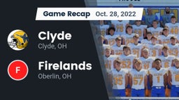 Recap: Clyde  vs. Firelands  2022