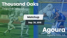 Matchup: Thousand Oaks High vs. Agoura  2016