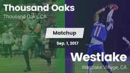 Matchup: Thousand Oaks High vs. Westlake  2017