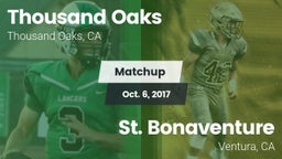 Matchup: Thousand Oaks High vs. St. Bonaventure  2017