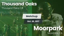 Matchup: Thousand Oaks High vs. Moorpark  2017