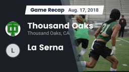 Recap: Thousand Oaks  vs. La Serna  2018
