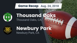 Recap: Thousand Oaks  vs. Newbury Park  2018