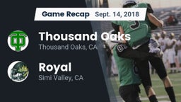 Recap: Thousand Oaks  vs. Royal  2018